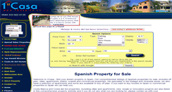 Desktop Screenshot of 1casa.co.uk