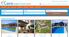 Desktop Screenshot of 1casa.com